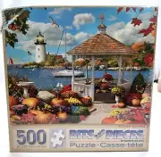Bits & Pieces 500 Piece Jigsaw Puzzle Autumn Splendor Fall by The Water Jigsaw