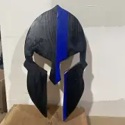 Wooden Spartan Thin Blue Line