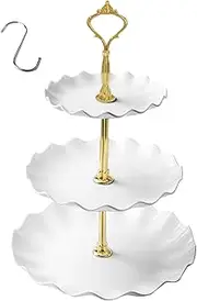 Parrots Water Feeding Tray, Bird Bath Feeder | 3-Layer Three-Tier Hanging Bird Feeder and Bird Bath with Hooks, Large Platf0rm for Garden Decoration, Outdoor Wild Bird Feeder