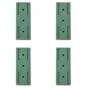 OZNALA 4pcs 10cm Wall Mount Plug Fixer Self Adhesive Socket Power Strip Insert Holder Punch Free(Green)