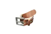 Didgeridoonas Banjo Belt Featuring Semi-Vegetable Tanned Leather Brown Small