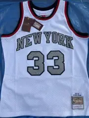 New York Knicks Patrick Ewing Mitchell & Ness Cracked Cement NBA Swingman Jersey