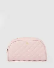 Pink Reni Quilted Make Up Case