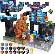Magnetic Building Blocks - Magnet Block Cubes, STEM Toy Building Sets for Kids Age 3+, Montessori Stacking Construction Toys