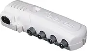 MATV 1E-4S Amplifier for Homes, Signal Power and Connection to TV, Improves Channel Reception.