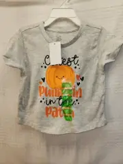 ADTN Girls Tshirt Short Sleeve Pumpkin 3t Cutest Pumpkin In The Patch Tee