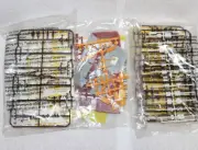 Vintage Lot of HO Scale Model Train Road Signs Telephone Poles Building Lot Pack