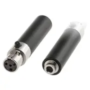 DOSS PD4936 Mini XLR 4P To 3.5Mm Converter Shure To Sennheiser 4M To 3.5F Adapts Mics With 3.5Mm