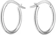 [Rosefield] Women's Large Silver-Tone Hoop Earrings, 1.8cm