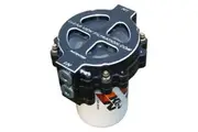 6" Screw-On Oil Filter Assembly Black Anodised -12AN 115 Micron Element