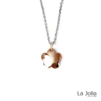 在飛比找momo購物網優惠-【La Jolla】桃花朵朵 純鈦墜項鍊(玫瑰金)