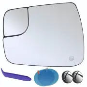 Driver Side Mirror Glass for RAM 1500 2019 - 2024 Heated Without Blind Spot