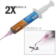 2x/set 30g Tin Solder Paste Sn63/Pb37 Syringe Liquid Flux Welding Soldering Tool