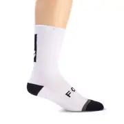 Fox 8" DEFEND Socks White