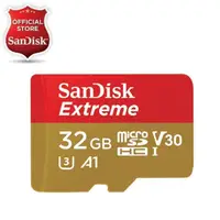 在飛比找蝦皮購物優惠-Sandisk Extreme MicroSD 32GB 1