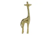 Gold Resin Giraffe Home Ornament Figurine Garden Statue Sculpture Décor - 26cm