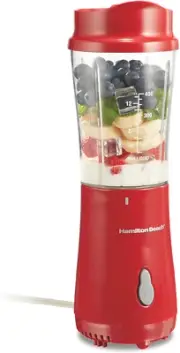 Hamilton Beach Portable Blender for Shakes and Smoothies with 14 Oz BPA Free Tra