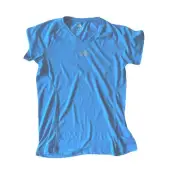 ADIDAS NWT Women's Performance ClimaLite Short Sleeve Top FRESH SPLASH SZ Med