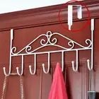 5 Hooks Iron Door Hanger Bag Towel Coat Clothes Hat Rack Holder for Home Use