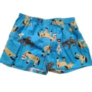 Vintage Paul Frank Womens Boxers, Longshot Horse, Blue, Boxer Shorts, Underwear
