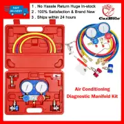 R134A Air Conditioning Diagnostic A/C Manifold Gauge Tool Set Refrigeration Sets