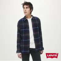 在飛比找momo購物網優惠-【LEVIS 官方旗艦】男款 寬鬆版工裝法蘭絨襯衫 藍銳利色