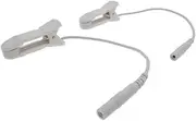 Ear Clip Electrodes (2mm Pigtail) for Vagus Nerve Stimulation Electrotherapy for TENS Machine EMS Unit Electronic Nerve & Muscle Stimulator, Treating Insomnia Anxiety Stress Depression Sleep Aid Machine (1 pair)