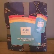2025 Aldi Gear - ( L ) Kid's Children’s Pullover Sweatshirt - Blue Logo Print
