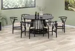TORENTO 7 Piece Dining Suite with Wishbone Replica MKII Chairs.