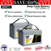 Giantz AGM Deep Cycle Battery 12V 100Ah Portable 4WD Caravan Camping Power Box