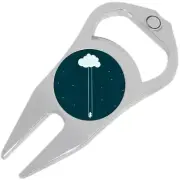 Cloud Swing Golf Ball Marker Divot Repair Tool Bottle Opener