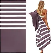 SummerSand Microfiber Beach Towel Sand Free 160x80cm - Odorless Quick Dry Towel for Pool & Surfing - Lightweight Travel Towel XL - Large Microfiber Swim Towel – Grape Purple