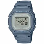 Casio Light Blue Women's 50m Digital Sports Watch W-218HC-2A