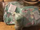 Pottery Barn Kids Aqua Mermaid MINI Backpack Lunchbox Water Bottle Set New Girl