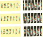 Yardwe 6 Pcs Guitar Fretboard Decals Transparent Fingerboard Stickers for Easy Learning Suitable for Classical Acoustic and Electric Guitars Durable Music Note Labels