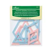 Clover Patchwork Templates Triangles/Hexagons 7pcs Quilting Sewing Craft DIY