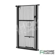 Safety Gate Pet Dog Cat Security Retractable Fence Guard Door 142cm Extra Tall