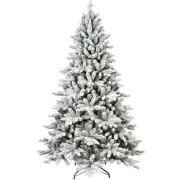Artificial Christmas Tree Xmas Snow Flocked Pine Tree Festive Home Decor-SXT