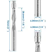 Upcut Spiral Flush Trim Router Bit Flush Cut Router Bit with 1/4inch Shank lekzE