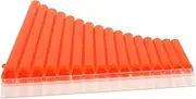 DRESSOOS 16 Beginners' Flat Flute Pan Pipe Key c Instrument Instrument C Key 6 Pan Flute Panpipes Adults D Learn Traditional Woodwind Pipes Music Panpipes Students Abs