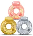 POZA Inflatable Luxury Tubes with Back Rest and Handles, 42 Inch, Pack of 3