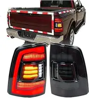 LED Tail Lights Compatible With Dodge Ram 1500 2500 3500 2009-2018 4th Gen Dynamic Animation Sequential Turn Signal Rear Lamps Assembly