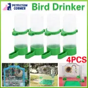 4Pcs Bird Cage Feeder and Drinker Set for Parrot Cockatiel Budgie