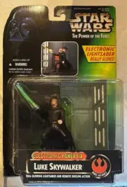 STAR WARS POWER OF THE FORCE ELECTRONIC POWER F/X LUKE SKYWALKER -FREE S&H