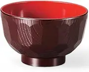 J-Kitchens φ110 Ebisu Turtle Soup Bowl (Soup Bowl, Bowl, Wan, Lacquerware), Shintamenai Vermilion, 4.2 x 4.3 x 2.6 inches (10.9 x 10.9 x 6.7 cm), ABS Resin, Made in Japan