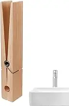 Giant Wooden Clothes Pegs - Oversized Clothespins, Large Wooden Towel Racks, Clothespins | Extra Large Towel Rack, Space Saving Towel Rack, Large Laundry Pegs
