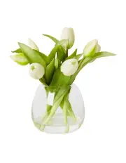 [Elme Living] Tulip Bunch-Alma Vase 25cm in White