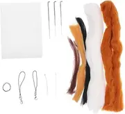 DOITOOL 2Sets DIY Felting Kits of Cat Needlework Accessories for Beginners Complete Animal Felt Stitching Tools for Home Decor and Relaxing Craft Activity