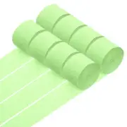 8 Rolls Crepe Paper Streamers 656ft Rainbow Streamers, Light Green