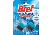 Bref Duo Cubes Blue Water Ocean Toilet Cleaner In Tank Block 50g X 2 Pack